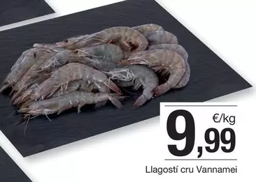 Oferta de Llagostí Cru Vannamei por 9,99€ en BonpreuEsclat