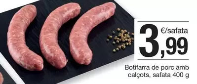 Oferta de Botifarra De Porc Amb Calçots, Safata por 3,99€ en BonpreuEsclat