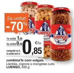 Oferta de Luengo - Llenties, Cigrons O Mongetes Cuits por 1,3€ en BonpreuEsclat