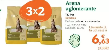 Oferta de Tk-Pet - Arena Aglomerante por 9,95€ en Tiendanimal