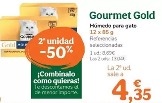 Oferta de Gourmet Gold - Húmedo Para Gato por 8,69€ en Tiendanimal