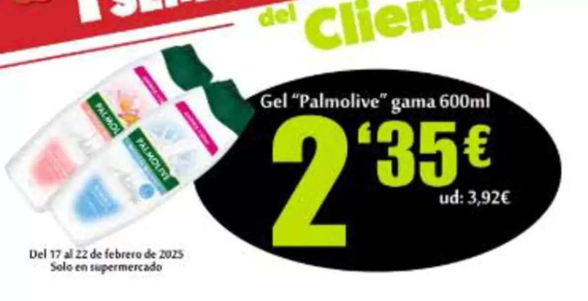 Oferta de Palmolive - Gel por 2,35€ en Hiper Usera