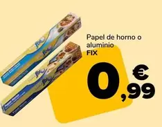 Oferta de Hornofix - Papel De Horno O Aluminio  por 0,99€ en Supeco