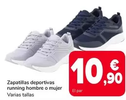 Oferta de Zapatillas Deportivas Running Hombre O Mujer por 10,9€ en Supeco