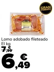 Oferta de Lomo Adobado Fileteado por 6,49€ en Supeco