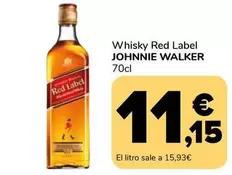 Oferta de Johnnie Walker - Whisky Red Label por 11,15€ en Supeco