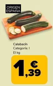 Oferta de Calabacin por 1,39€ en Supeco