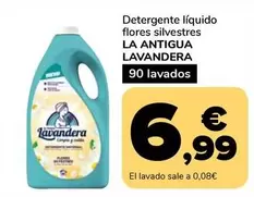 Oferta de La Antigua Lavandera - Detergente Líquido Flores Silvestres  por 6,99€ en Supeco