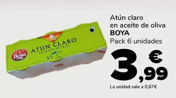 Oferta de Boya - Atun Claro En Aceite De Oliva por 3,99€ en Supeco