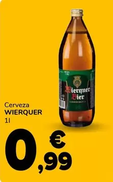 Oferta de Wierquer - Cerveza por 0,99€ en Supeco