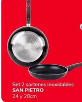 Oferta de San Pietro - Set 2 Sartenes Inoxidables por 14,9€ en Supeco