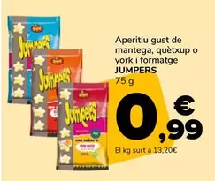 Oferta de Jumpers - Aperitiu Gust De Mantega por 0,99€ en Supeco