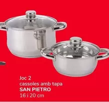 Oferta de San Pietro - Joc 2 Cassoles Amb Tapa  por 14,9€ en Supeco