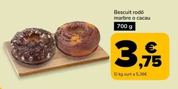 Oferta de Bescout Rodó Marbre O Cacau por 3,75€ en Supeco