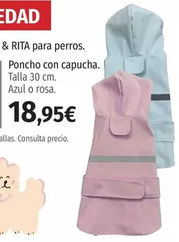 Oferta de Rita - Poncho Con Capucha por 18,95€ en El Corte Inglés