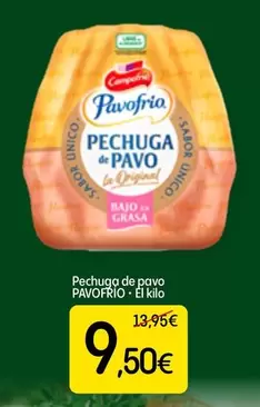 Oferta de Pavofrío - Pechuga De Pavo por 9,5€ en Dialprix