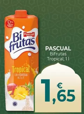 Oferta de Pascual - Bifrutas Tropical por 1,65€ en CashDiplo