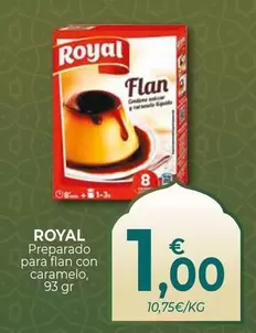 Oferta de Royal -  Preparado Para Flan Con Caramelo por 1€ en CashDiplo