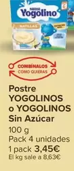 Oferta de Yogolinos - Postre O Sin Azucar por 3,45€ en Carrefour