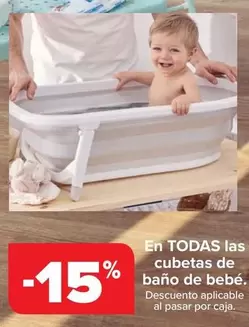 Oferta de En Todas Las Cubetas De Bano De Bebe en Carrefour