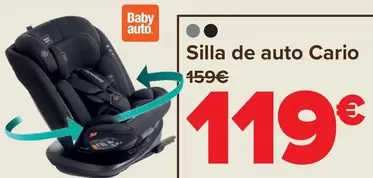 Oferta de Baby Auto - Silla De Auto Cario por 119€ en Carrefour