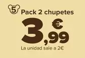 Oferta de Pack 2 Chupetes por 3,99€ en Carrefour