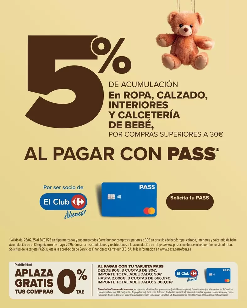 Oferta de Solcita Tu Pass en Carrefour