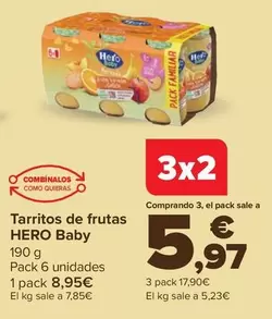 Oferta de Hero Baby - Tarritos De Frutas por 8,95€ en Carrefour