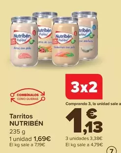 Oferta de Nutribén - Tarritos por 1,69€ en Carrefour