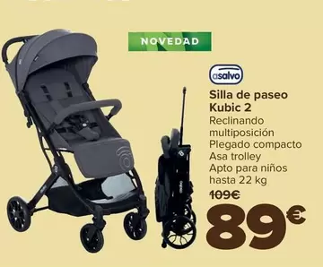 Oferta de Asalvo - Silla De Paseo Kubic 2 por 89€ en Carrefour