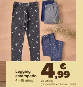 Oferta de TEX - Legging Estampado por 4,99€ en Carrefour