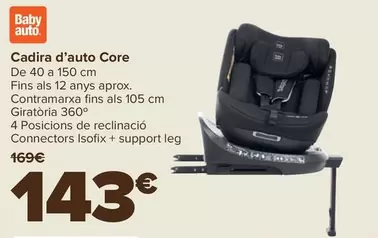 Oferta de Baby Auto - Silla De Auto Core por 143€ en Carrefour