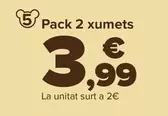 Oferta de Pack 2 Chupetes por 3,99€ en Carrefour