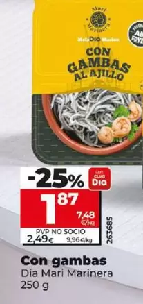 Oferta de Dia Mari Marinera - Con Gambas por 1,87€ en Dia