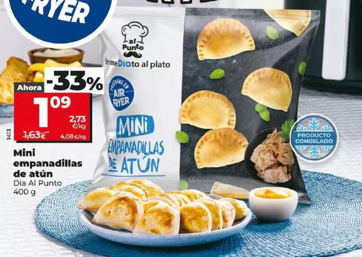 Oferta de Dia Al Punto - Mini Empanadillas De Atún por 1,09€ en Dia