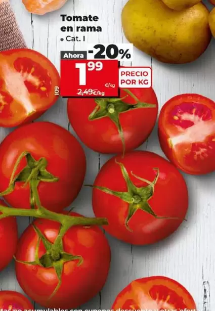 Oferta de Tomate En Rama por 1,99€ en Dia