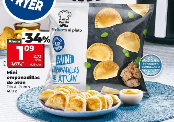 Oferta de Dia Al Punto - Mini Empanadillas De Atun por 1,09€ en Dia