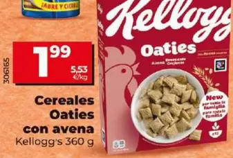 Oferta de Kellogg's - Cereales Oaties Con Avena por 1,99€ en Dia