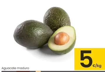 Oferta de Aguacate Maduro por 5€ en Eroski