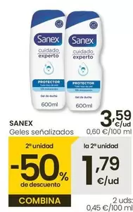 Oferta de Sanex - Geles Senalizados por 3,59€ en Eroski