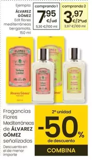 Oferta de Álvarez Gómez - Edt Flores Mediterraneas Bergamota por 7,95€ en Eroski