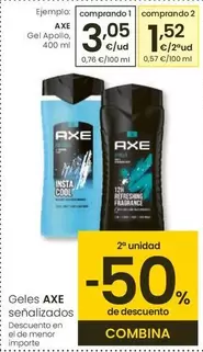 Oferta de Axe - Gel Apollo por 3,05€ en Eroski