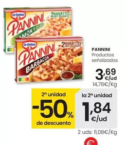 Oferta de Dr Oetker -  Pannini Productos Senalizados por 3,69€ en Eroski