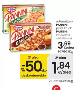 Oferta de Dr Oetker -  Pannini Productos Senalizados por 3,69€ en Eroski