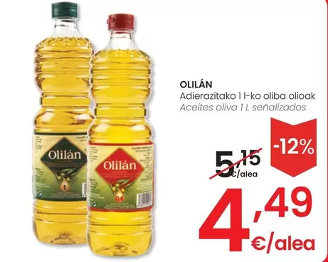 Oferta de Olilan - Aceites Oliva por 4,49€ en Eroski