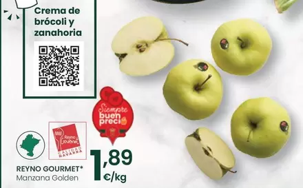 Oferta de Reyno Gourmet - Manzana Golden por 1,89€ en Eroski