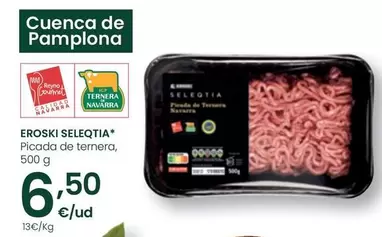 Oferta de Eroski Seleqtia - Picada De Ternera por 6,5€ en Eroski