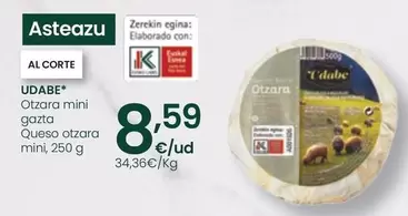 Oferta de Udabe - Queso Otzara Mini por 8,59€ en Eroski