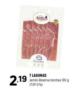 Oferta de 7 Lagunas - Jamon Reserva Lonchas por 2,19€ en Coviran