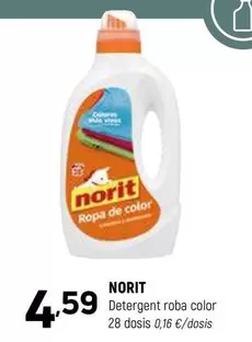 Oferta de Norit - Detergent Roba Color por 4,59€ en Coviran